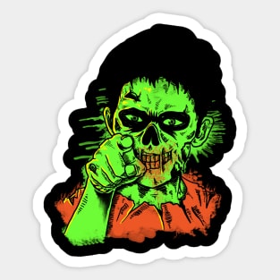 Green Zombie Sticker